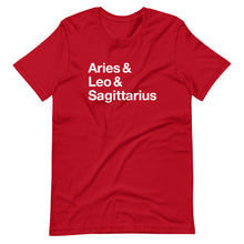 Load image into Gallery viewer, Fire Signs Unisex T-Shirt