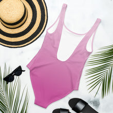 Load image into Gallery viewer, Hello, Summer! One-Piece Swimsuit in Berry Ombré
