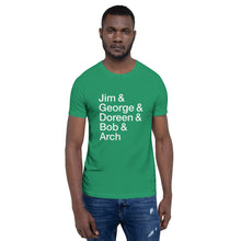 Load image into Gallery viewer, Laughter in a Newsroom Unisex Tee